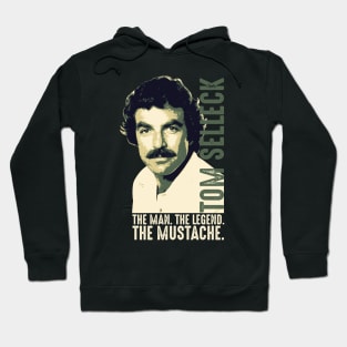 Tom Selleck The Man The Legend The Mustache Hoodie